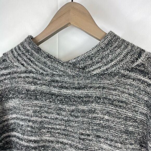 Anthropologie Field Flower Space Dye Gray Cowl Neck Tunic Sweater - Picture 13 of 16